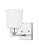 100W 1-Light Medium E-26 Incandescent Wall Sconce in Polished Nickel