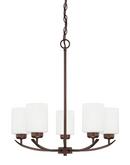 HomePlace by Capital Lighting Bronze 5-Light Chandelier 