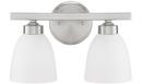 Capital Lighting Brushed Nickel 2-Light Vanity Fixture 
