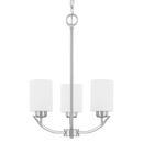 HomePlace by Capital Lighting Brushed Nickel 100W 3-Light Chandelier 