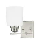 1-Light 100W Wall Sconce in Brushed Nickel