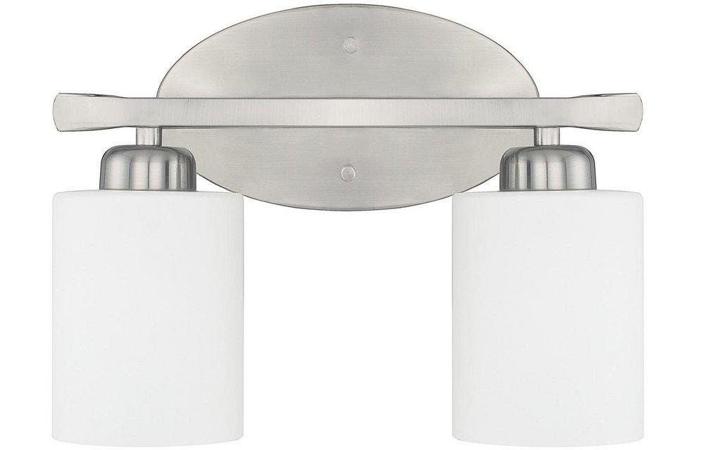 Capital Lighting Brushed Nickel 2-Light Vanity Fixture 