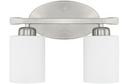 Capital Lighting Brushed Nickel 2-Light Vanity Fixture 