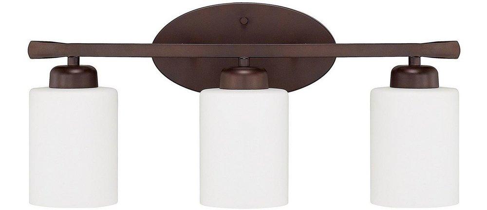 Capital Lighting Bronze 100W 3-Light Medium E-26 Base Incandescent Vanity 