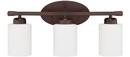 Capital Lighting Bronze 100W 3-Light Medium E-26 Base Incandescent Vanity 