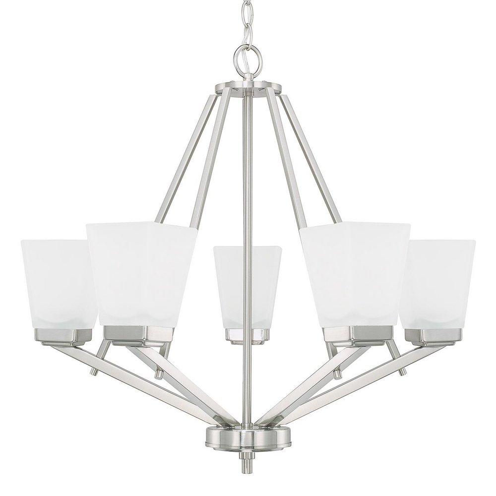 HomePlace by Capital Lighting Brushed Nickel 23-1/2 in. 5-Light Chandelier 