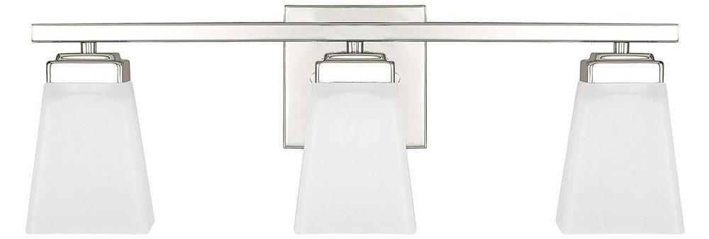 HomePlace by Capital Lighting Polished Nickel 3-Light Vanity 