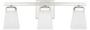 HomePlace by Capital Lighting Polished Nickel 3-Light Vanity 