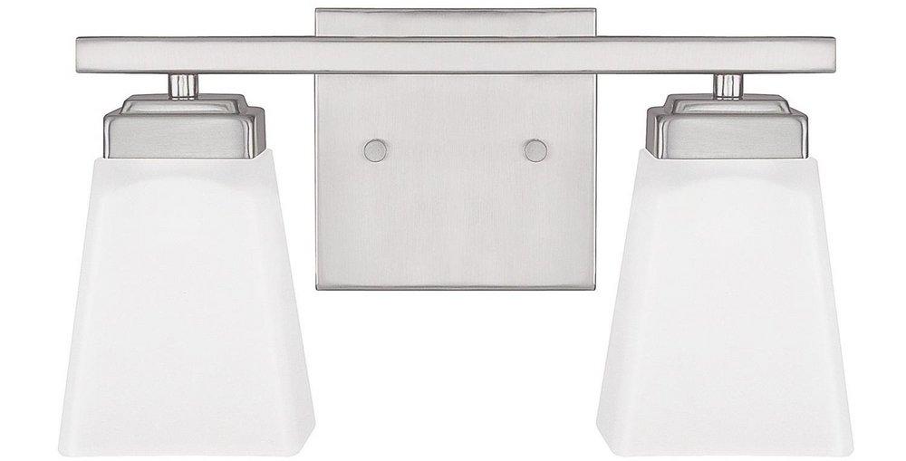Capital Lighting Brushed Nickel 2-Light Vanity Fixture 