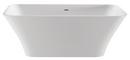 65-3/4 x 35-3/8 in. Freestanding Bathtub with Center Drain in White Gloss