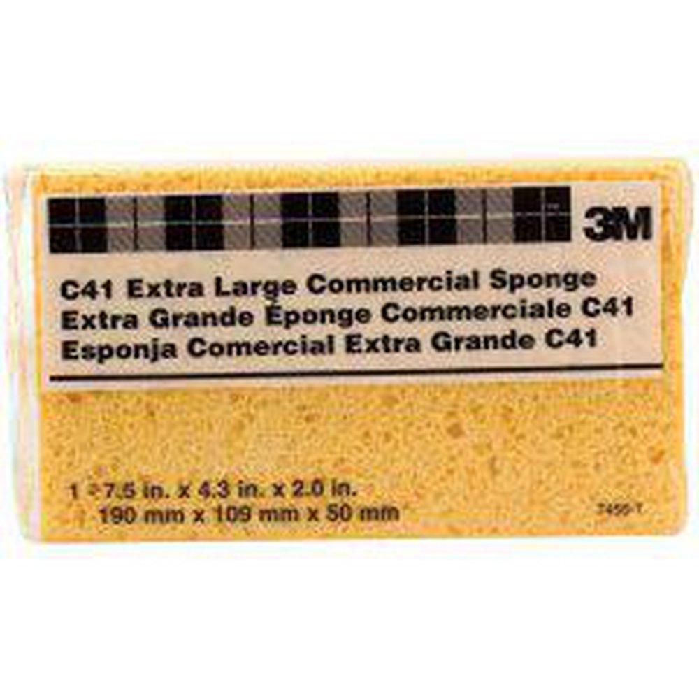 3M&trade; Yellow 7-1/2 x 4-3/8 in. 2.06 mil Commercial Size Sponge (Case of 24) 