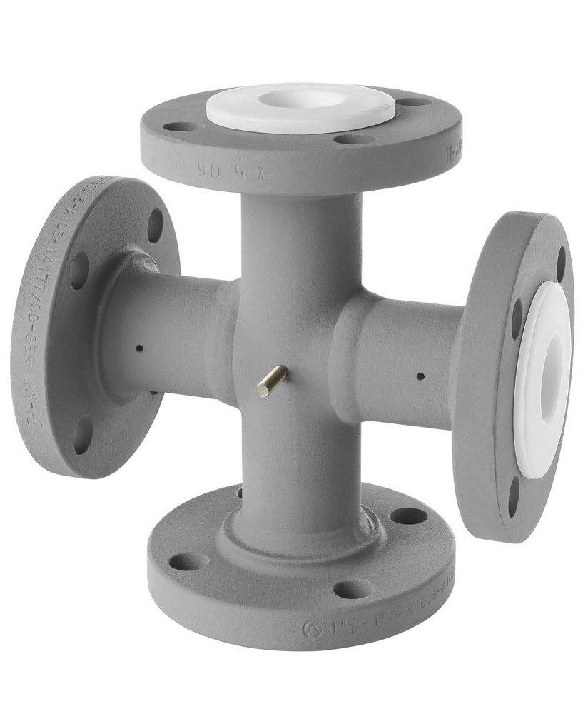 Crane Resistoflex Company 150# Ductile Iron Cross with PTFE Lining 