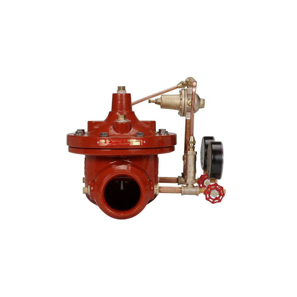 Zurn Wilkins Red 300# Ductile Iron Grooved Pressure Regulating Valve 