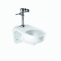 1.28 gpf Elongated Wall Mount Toilet with Manual Flushometer