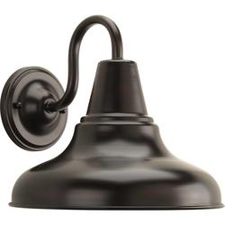 1-Light 100W 10-1/2 in. Outdoor Wall Sconce in Antique Bronze
