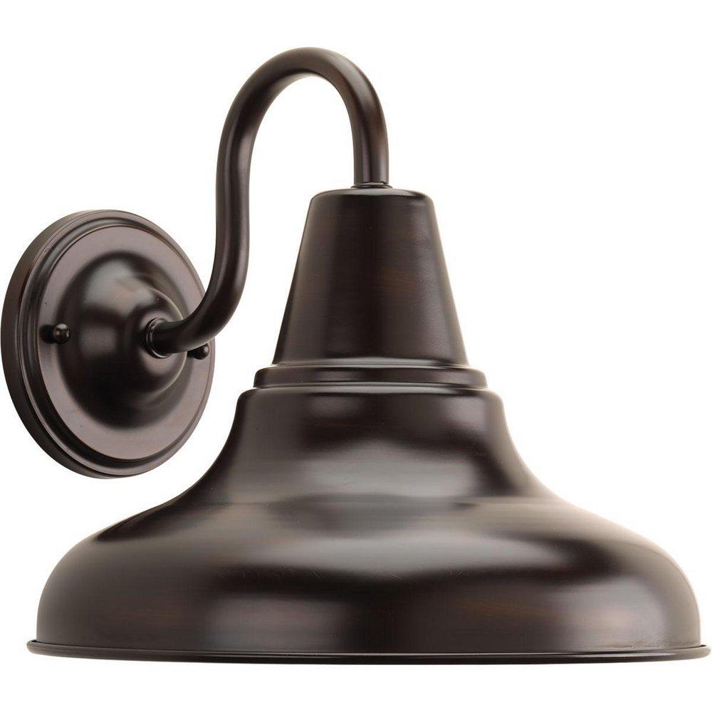 Progress Lighting Antique Bronze 10-1/2 in. 1-Light Outdoor Wall Lantern 