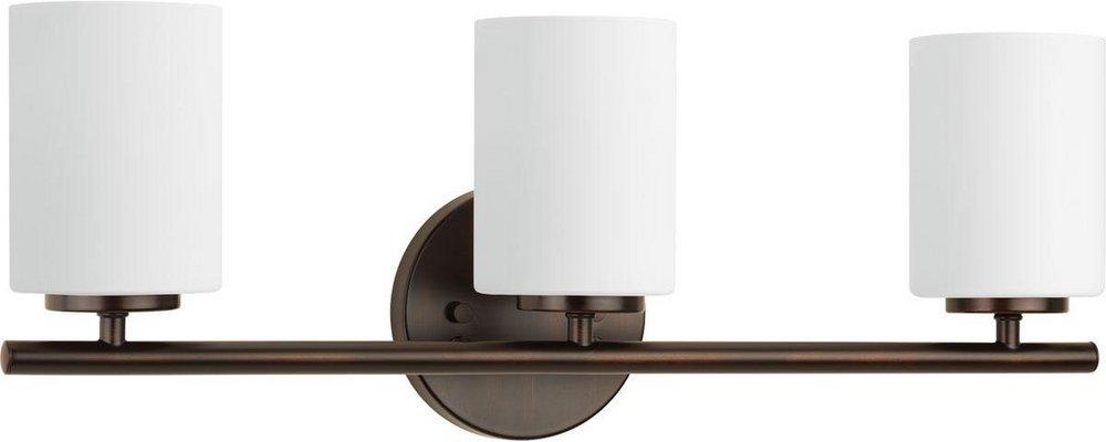 Progress Lighting Antique Bronze 3-Light Medium E-26 Base Incandescent Bath Light 