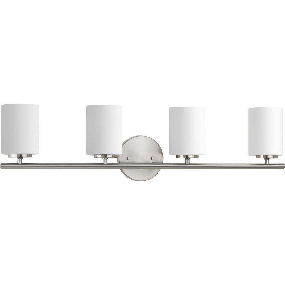 Progress Lighting Brushed Nickel 4-Light Bath Light 