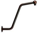 S-Shaped Shower Arm with Flange in Tumbled Bronze