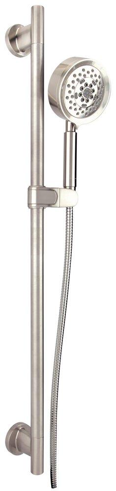 Gerber Plumbing Brushed Nickel 33-1/2 in. Slide Bar Assembly 