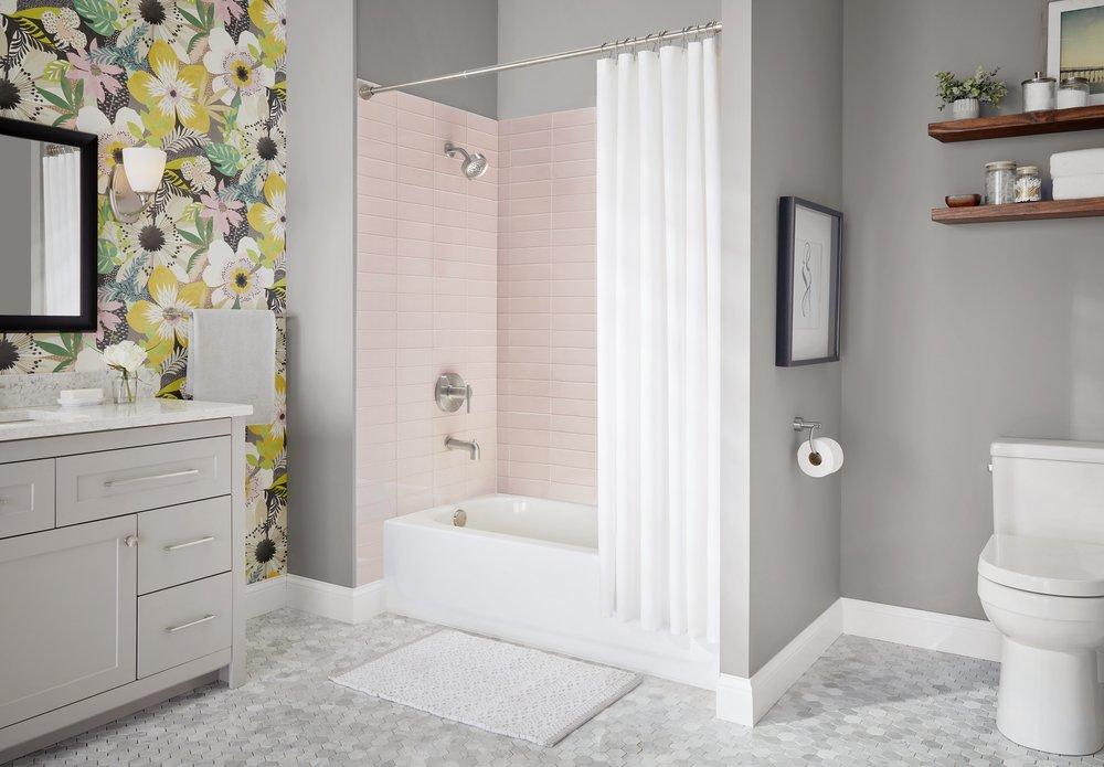 California Energy Commission Registered 4-1/2 5F Showerhead 1.75 Gallons Per Minute Brushed Nickel 