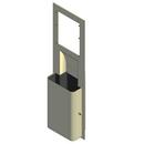 Scott&reg; Stainless Steel Recessed Dispenser Narrow Housing 