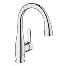 Pull-Down Kitchen Faucet with Single Lever Handle in Starlight Polished Chrome
