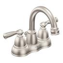 Moen Spot Resist&trade; Brushed Nickel Two Handle Centerset Bathroom Sink Faucet 