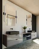 SONNEMAN Satin Black 21W Integrated LED Bath Bar 