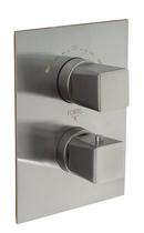 Two Handle Thermostatic Valve Trim in Brushed Nickel