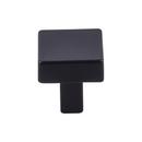 Top Knobs Flat Black 1-1/16 in. Zinc Alloy Cabinet Knob 