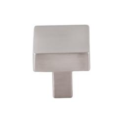 1-1/16 x 1-1/16 in. Channing Knob in Brushed Satin Nickel