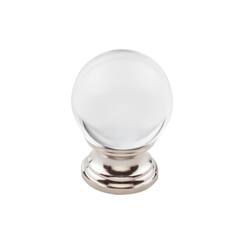 Top Knobs Polished Nickel 1-3/16 in. Clear Crystal Cabinet Knob 
