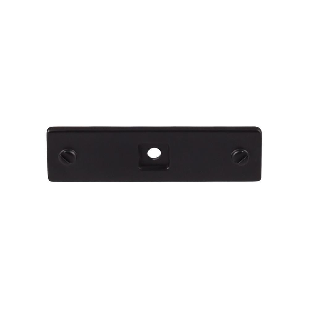 Top Knobs Black 3 x 7/8 in. Zinc Alloy Backplate 
