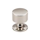 1-1/8 in. Zinc Alloy Lily Knob in Polished Nickel