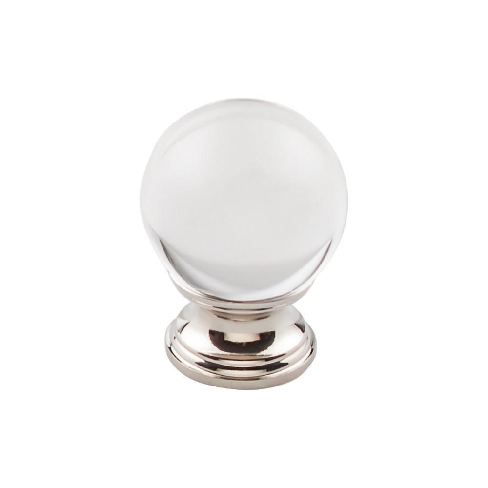 Top Knobs Polished Nickel 1-3/8 in. Clear Crystal Cabinet Knob 