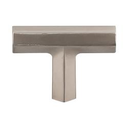 Tee Knob in Brushed Satin Nickel