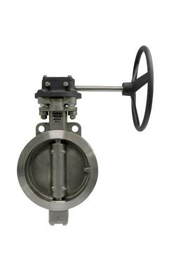 8 in. Carbon Steel Wafer RTFM Bare Stem Butterfly Valve