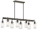 Kichler Lighting Olde Bronze 11-1/4 in. 8-Light Linear Chandelier 