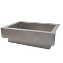 Native Trails Brushed Nickel 33 x 22 in. Copper Single Bowl Farmhouse Kitchen Sink 