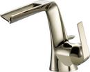 Deck Mount Bathroom Sink Faucet with Single Lever Handle and Rigid Spout in Brilliance Polished Nickel