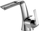 Deck Mount Bathroom Sink Faucet with Single Lever Handle and Rigid Spout in Polished Chrome