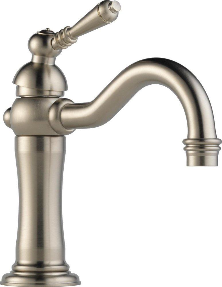 Brizo Brushed Nickel Single Handle Monoblock Bathroom Sink Faucet 