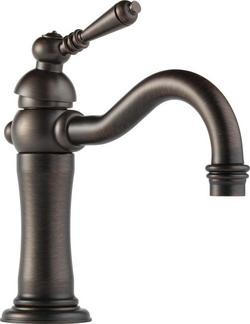 Single Handle Monoblock Bathroom Sink Faucet in Venetian Bronze