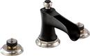 Brizo Luxe Nickel/Matte Black Two Handle Widespread Bathroom Sink Faucet Handles Sold Separately 