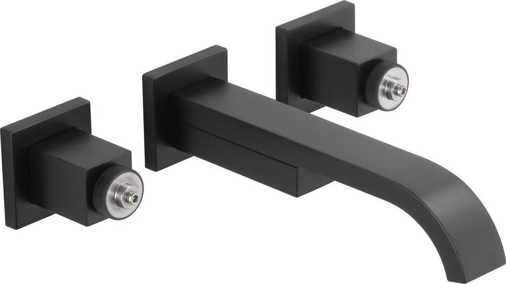 Brizo Matte Black Two Handle Vessel Filler Bathroom Sink Faucet Handles Sold Separately 