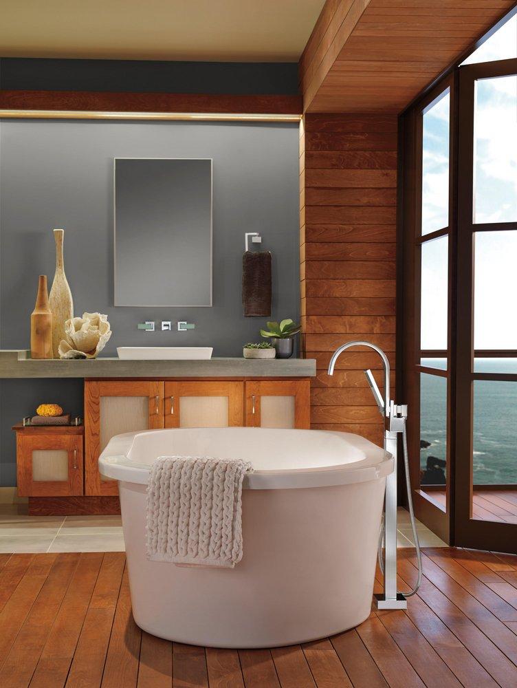 Brizo Chrome Two Handle Vessel Filler Bathroom Sink Faucet Handles Sold Separately 