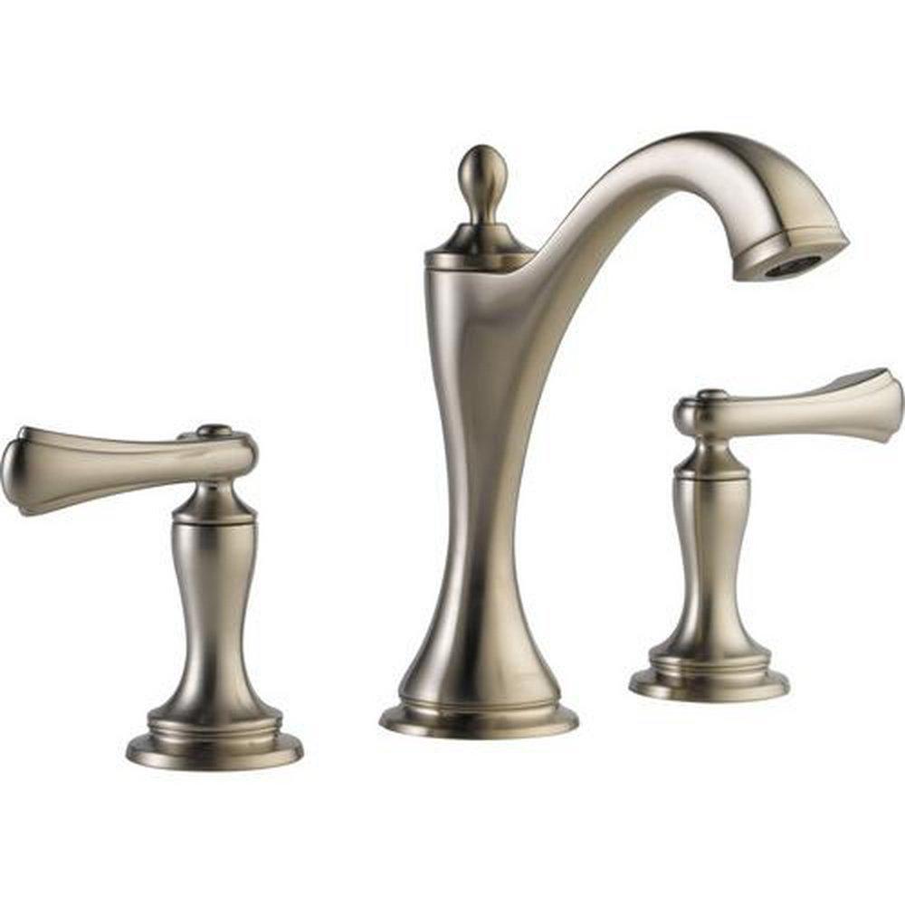 Brizo Brushed Nickel Two Handle Widespread Bathroom Sink Faucet Handles Sold Separately 
