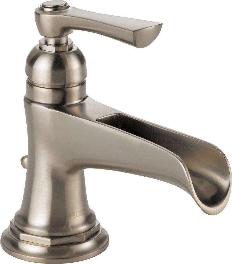 Brizo Luxe Nickel Single Handle Monoblock Bathroom Sink Faucet Lever Handle 