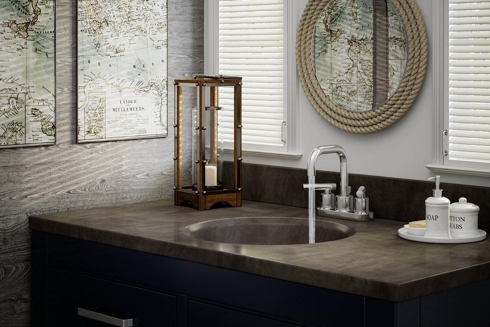 Symmons Industries Polished Chrome Two Handle Centerset Bathroom Sink Faucet Lever Handle 